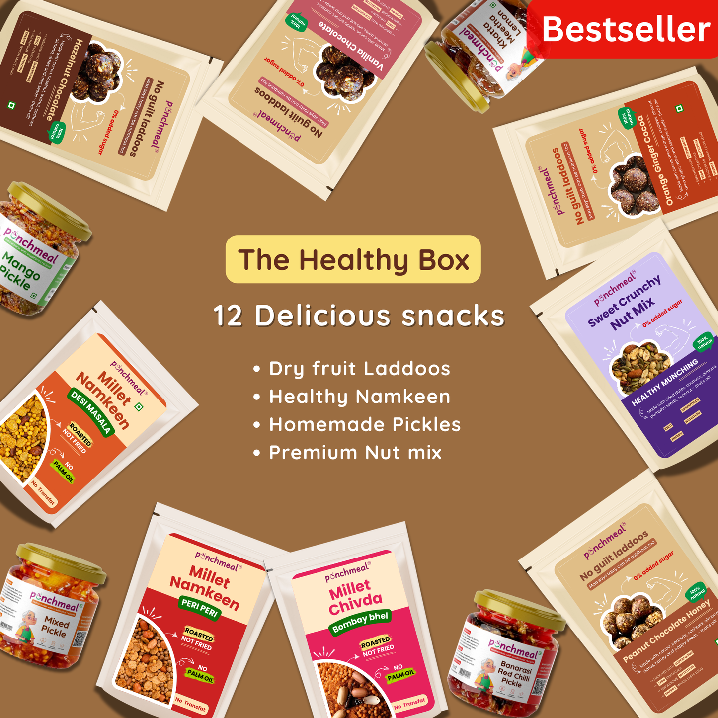 The Healthy Box - Combo of 12 bestseller snacks | FLAT 25% OFF