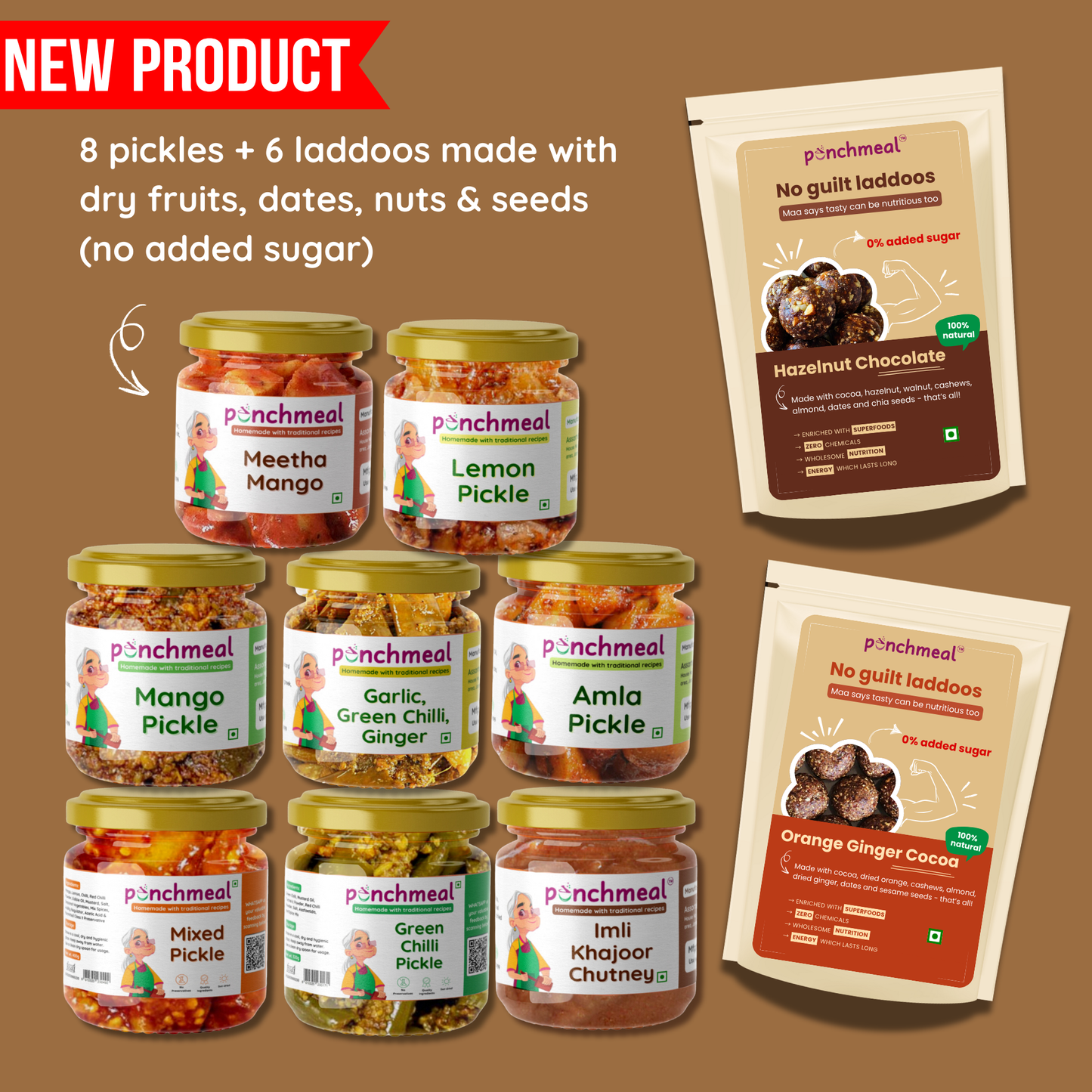 Dadi's Special Box of 8 Pickles | Perfect Taste in Every Jar