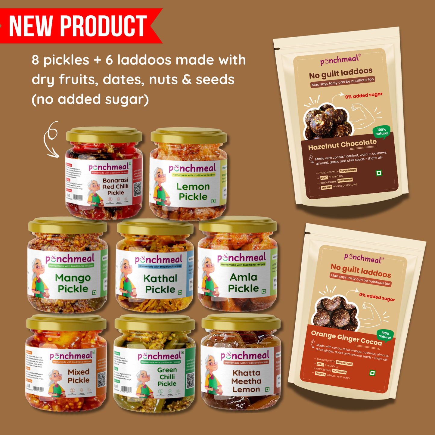 Sample Pack of 8 Pickles | 100% Natural - No Preservatives