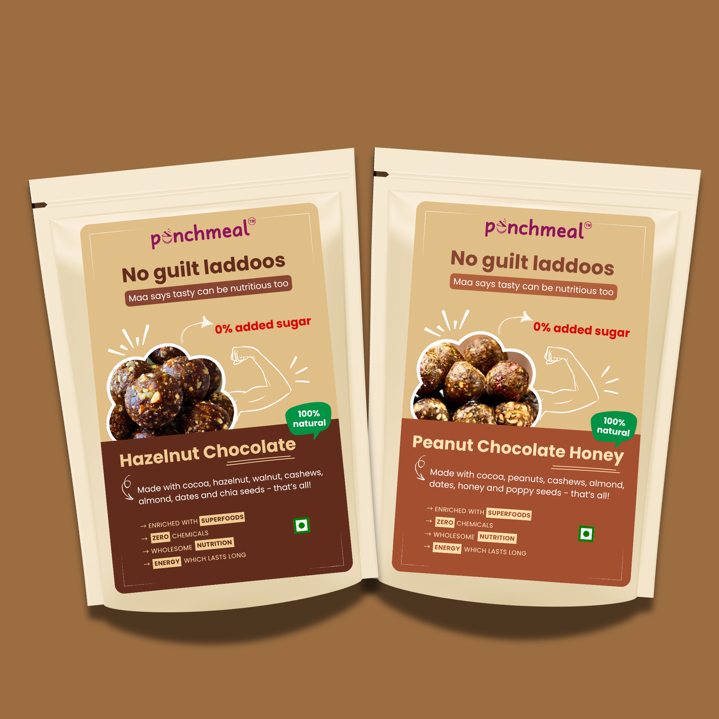 Date Dryfruit Laddoos - 3 x 2 flavours - No Sugar | Full Energy | 100% Natural