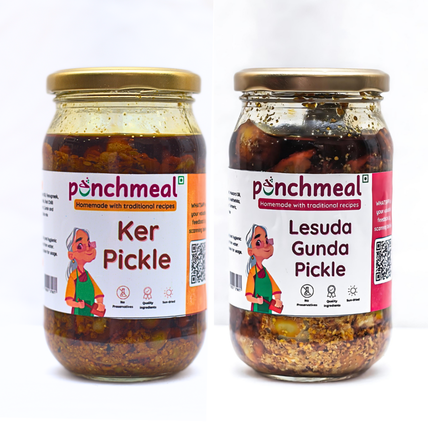 The Rajasthani Combo | Ker + Lesuda Pickle 400g x 2