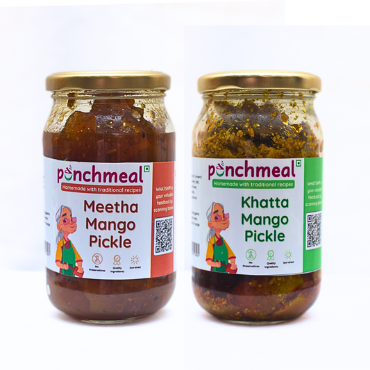 Khatta Mango Pickle x Meetha Mango Pickle | Combo